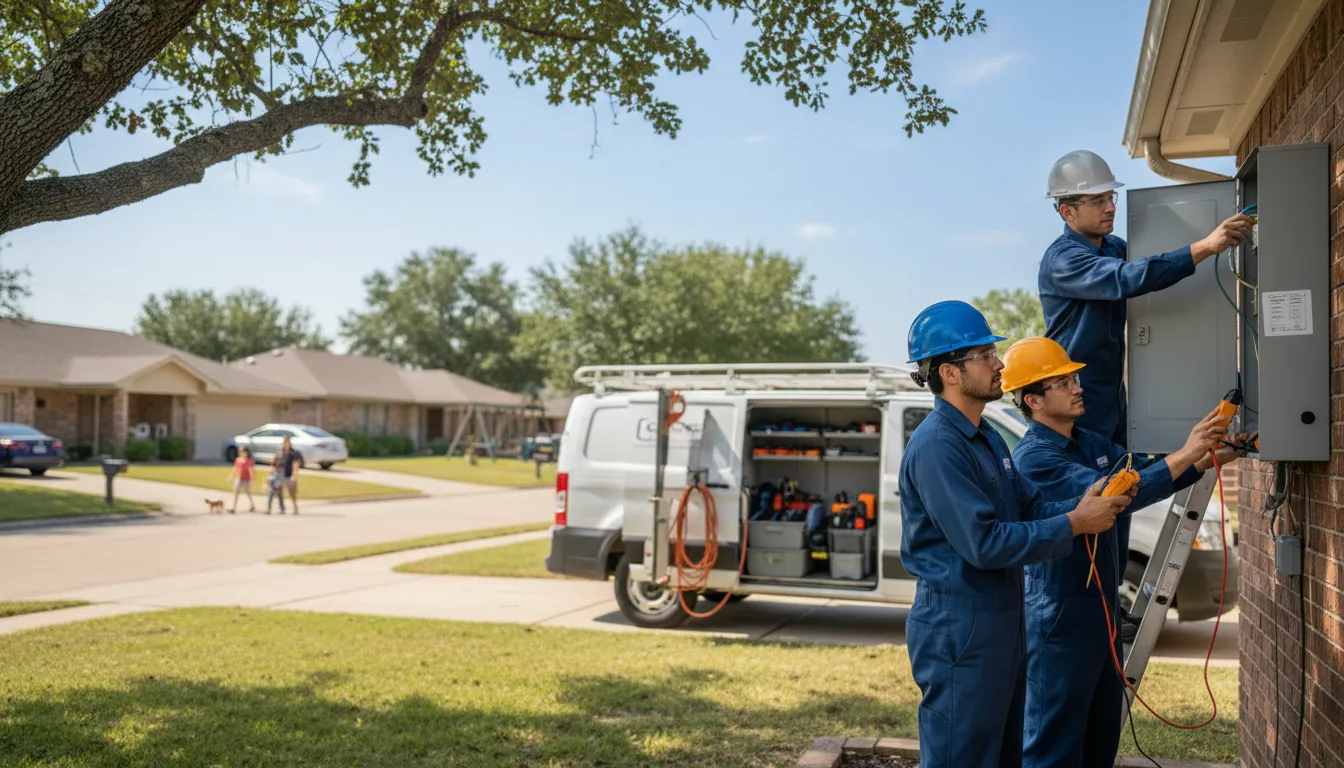 Certified electrician providing emergency electrical services in Harpers Ferry, IA
